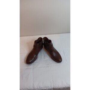 Baretraps Brown Vegan Leather Yadda Ankle Bootie Sz 9.5